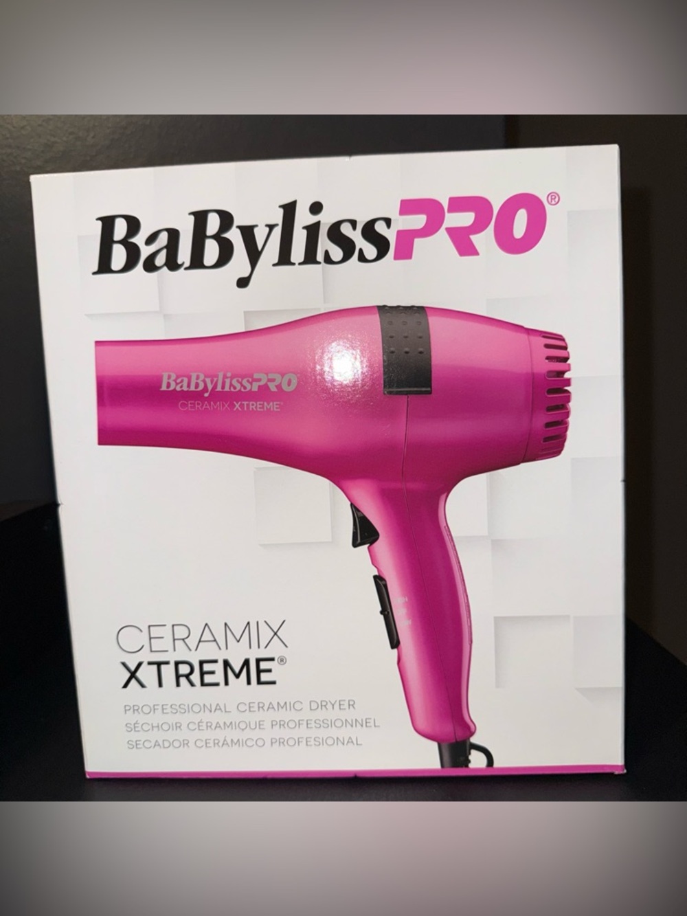 🆕 BaBylissPRO Ceramix Xtreme Hair Dryer Pink Professional Ceramic Blow Dryer
